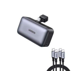 UGREEN 5000mAh USB-C Power Bank with Cable