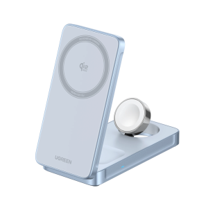 UGREEN MagFlow 3-in-1 Magnetic Wireless Charger (Qi2 25W. MagSafe-Compatible)